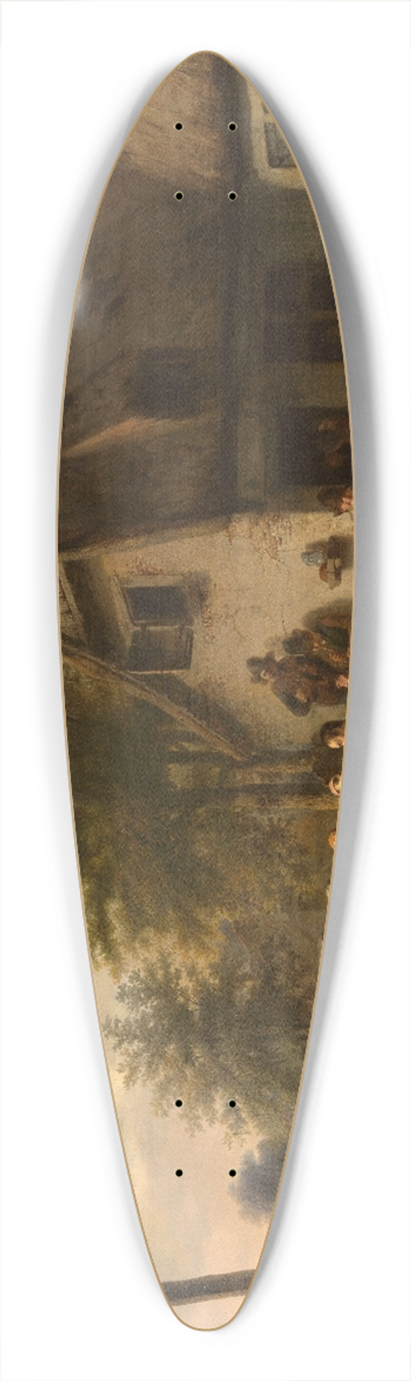 Charles Venneman - Flemish Kermis 39.3 inch art pintail longboard deck