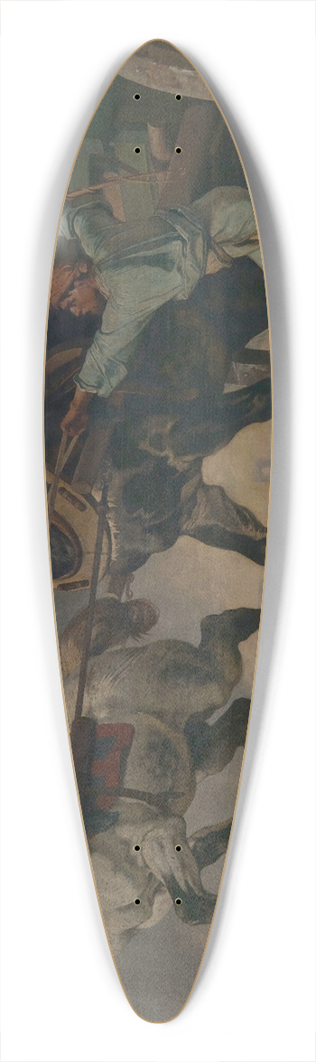 Charles Verlat - The Heavy Load 39.3 inch art pintail longboard deck