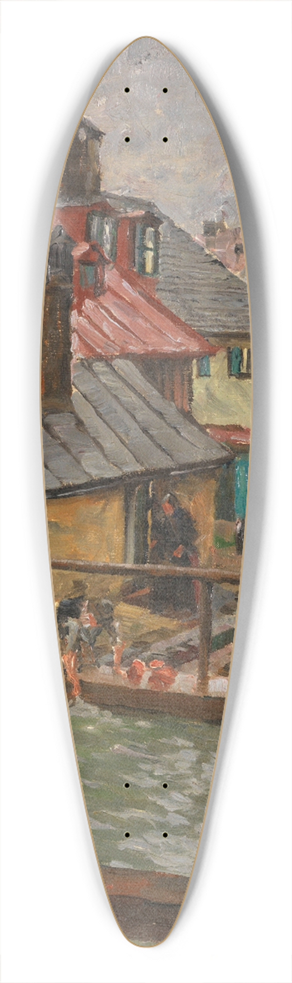 Charles Vetter - Am Auer Mhlbach in Mnchen 39.3 inch art pintail longboard deck