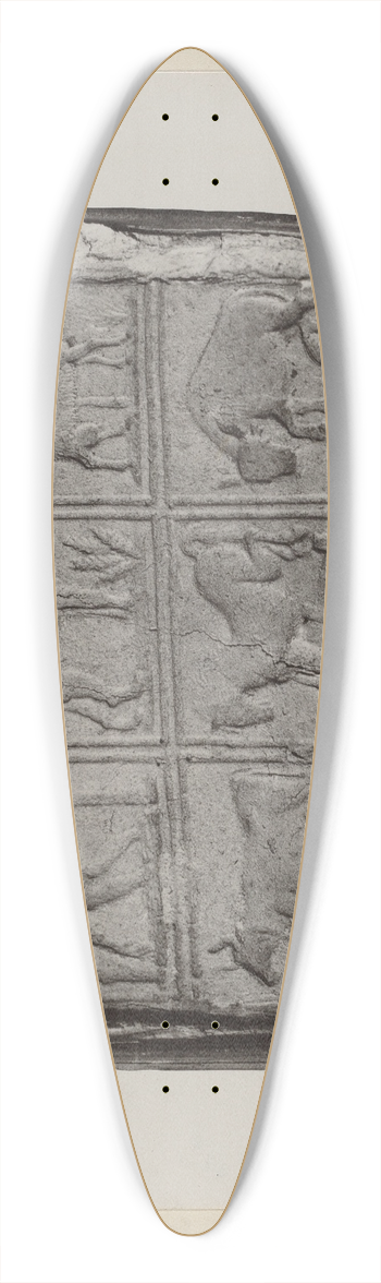 Charles Von Urban - Pa. German Springele Mold 39.3 inch art pintail longboard deck