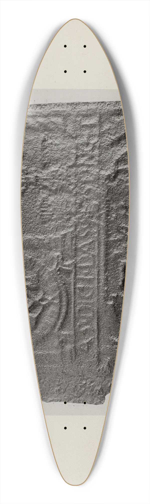 Charles Von Urban - Pa. German Stove Plate 39.3 inch art pintail longboard deck