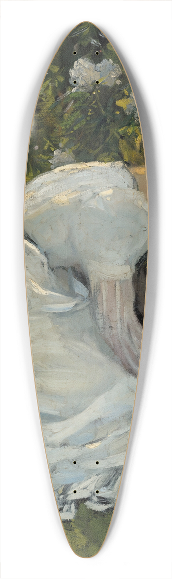 Charles Wellington Furse - Gathering flowers 39.3 inch art pintail longboard deck