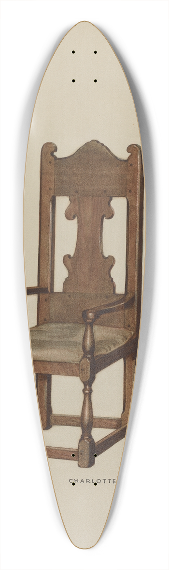 Charlotte Angus - Pa. German Arm Chair 39.3 inch art pintail longboard deck