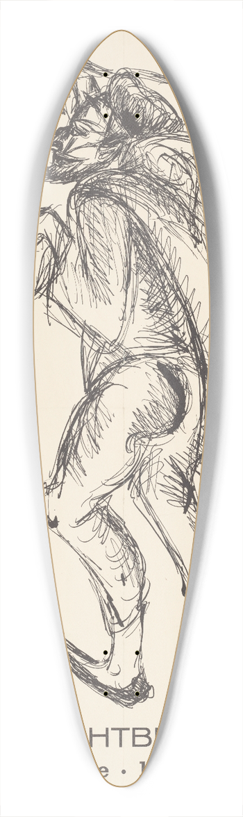 Charlotte Lichtblau - Charlotte Lichtblau  paintings 39.3 inch art pintail longboard deck
