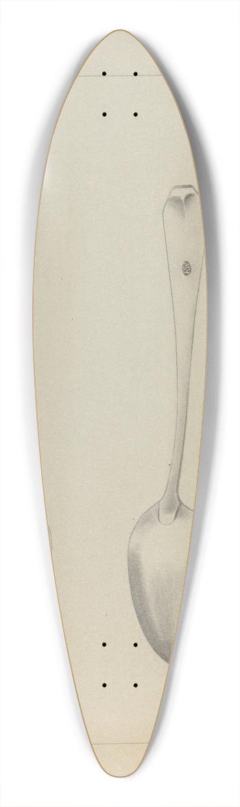 Charlotte Winter - Silver Spoon 39.3 inch art pintail longboard deck