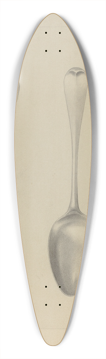 Charlotte Winter - Silver Spoon 39.3 inch art pintail longboard deck