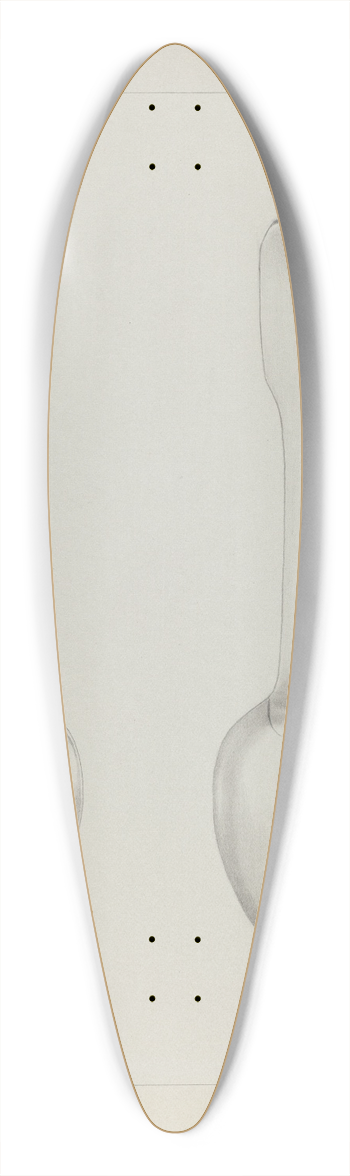 Charlotte Winter - Silver Spoon 39.3 inch art pintail longboard deck