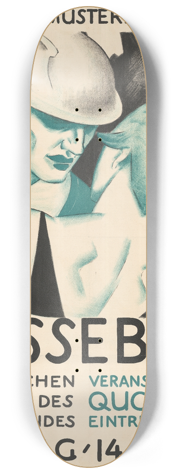 Burkhard Mangold - Messeball 8.25 inch art skate deck
