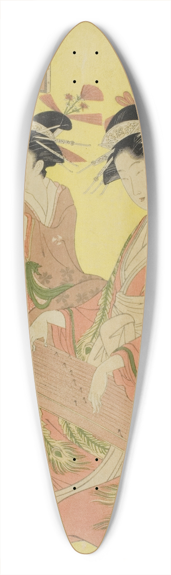 Chbunsai Eishi - Beauties Parodying the Seven Sages  A Selection of Younger Courtesans (Shichi kenjin yatsushi bijin shinzo zoroe); Miyagawa of the Matsubaya 39.3 inch art pintail longboard deck