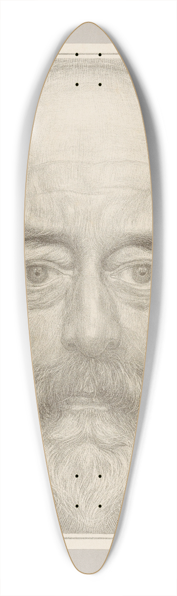 Chris Lebeau - Portret van H.P. Berlage 39.3 inch art pintail longboard deck
