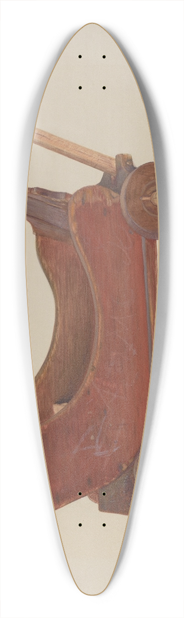Chris Makrenos - Doll Cart 39.3 inch art pintail longboard deck