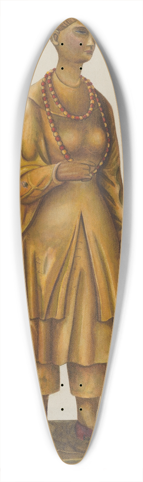 Chris Makrenos - Tea Store Figure 39.3 inch art pintail longboard deck