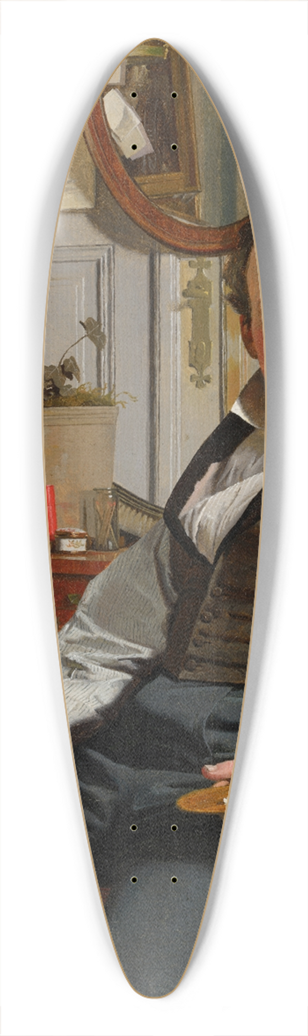 Christen Kbke - Portrait of Frederik Sdring 39.3 inch art pintail longboard deck