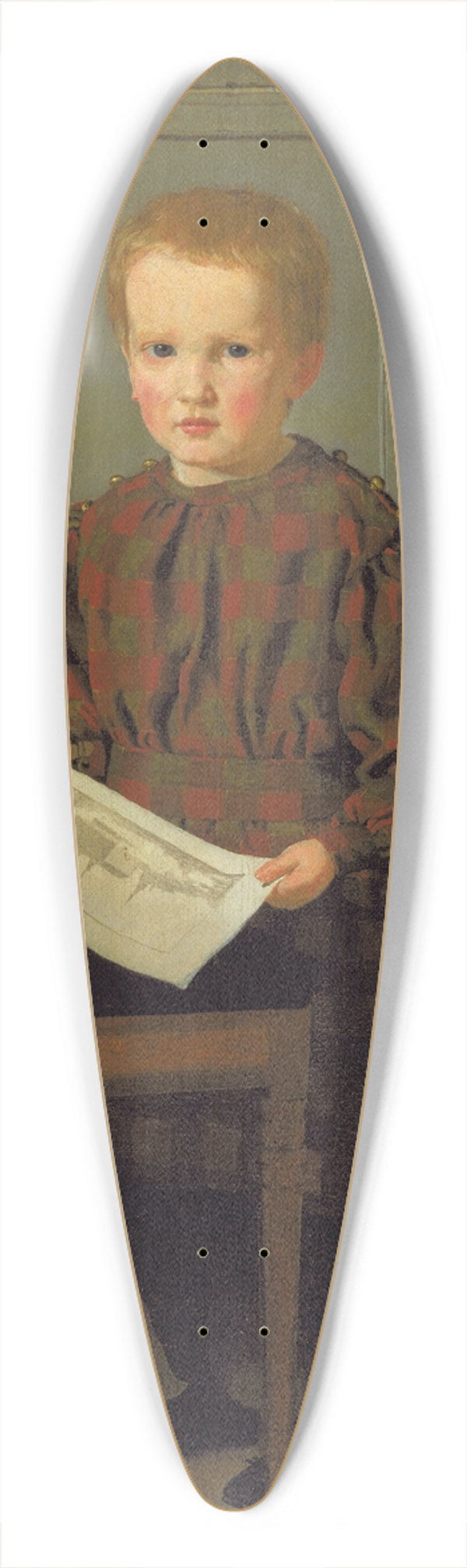 Christen Kbke - The Painter C.W. Eckersbergs Son Julius in his Fathers Studio 39.3 inch art pintail longboard deck