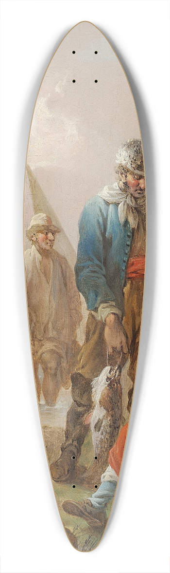 Christian August Lorentzen - Sjllandske Fiskere 39.3 inch art pintail longboard deck