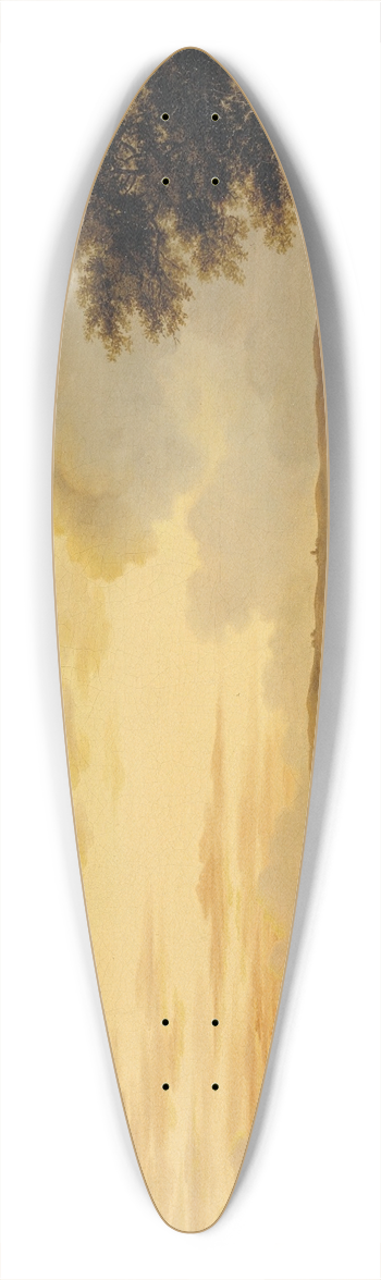 Christian Heinrich Grosch - Sjllandsk landskab, aften 39.3 inch art pintail longboard deck