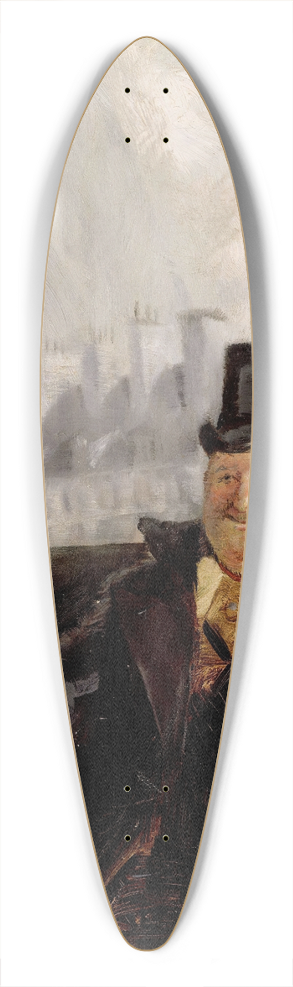 Christian Krohg - Parisian Coachman 39.3 inch art pintail longboard deck