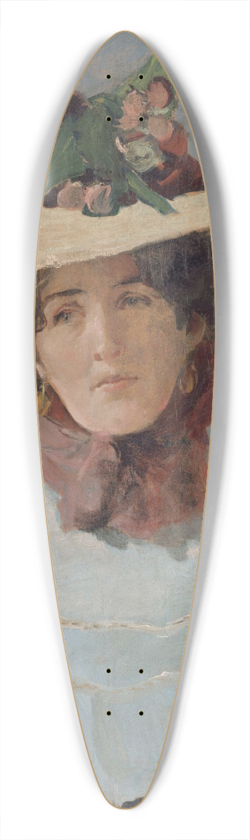 Christian Krohg - Portrett av skuespillerinnen Agnes Mowinckel 39.3 inch art pintail longboard deck