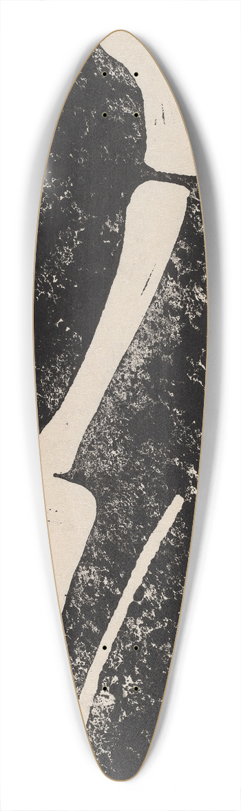 Christian Rohlfs - Cat and Mouse 39.3 inch art pintail longboard deck