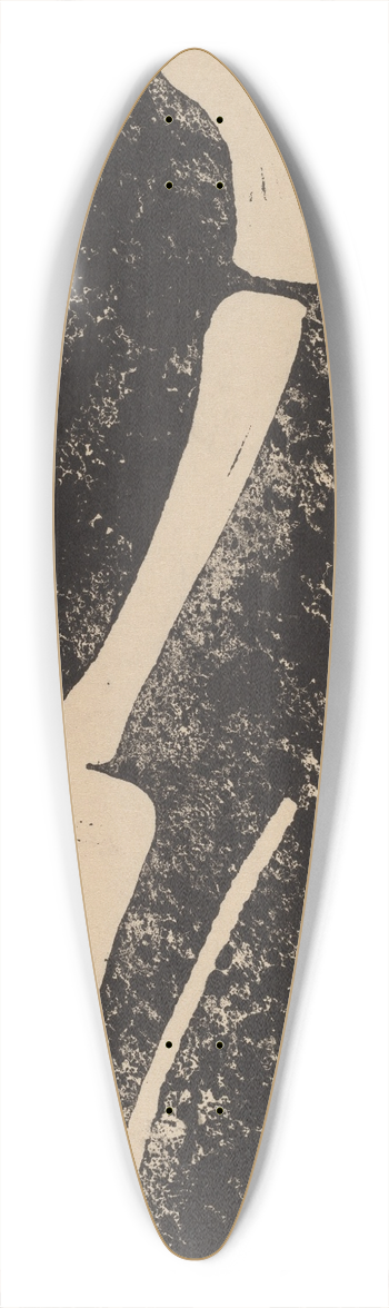 Christian Rohlfs - Cat and Mouse 39.3 inch art pintail longboard deck