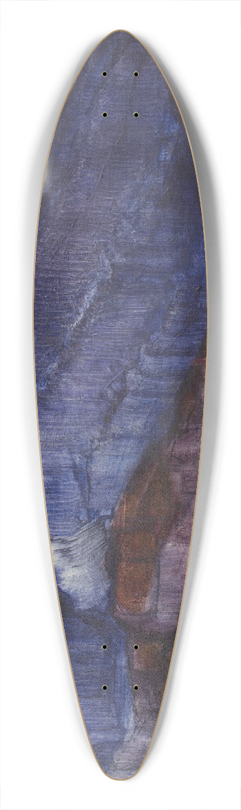 Christian Rohlfs - Die blauen Berge 39.3 inch art pintail longboard deck
