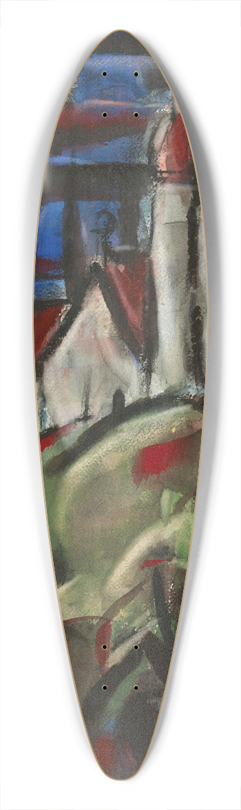 Christian Rohlfs - Kloster Andechs 39.3 inch art pintail longboard deck