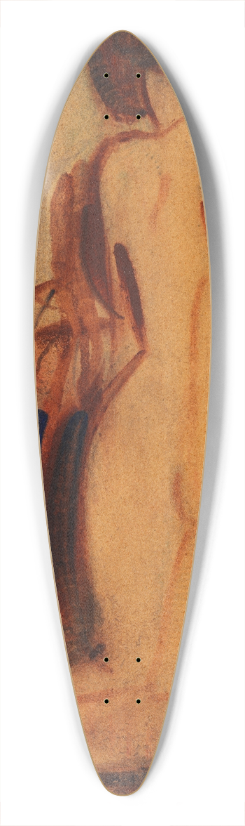 Christian Rohlfs - Kniender Rckenakt 39.3 inch art pintail longboard deck