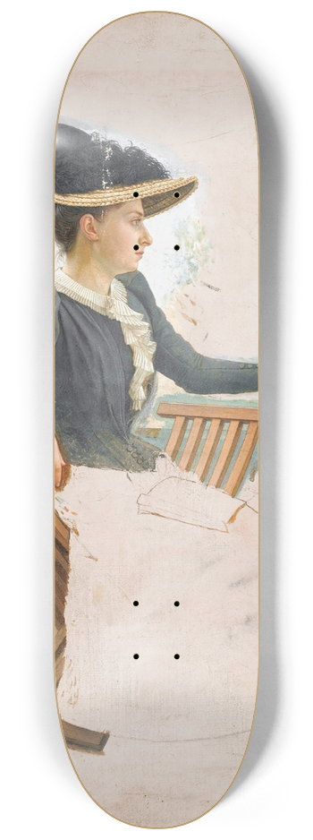 Camille Flix Bellanger - Portrait de Madame Bellanger 8.25 inch art skate deck