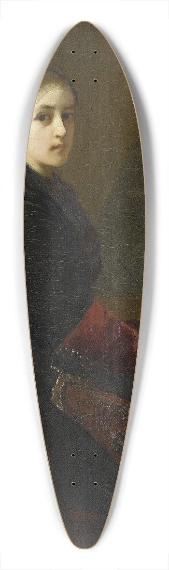 Christoffel Bisschop - The Interrupted Prayer 39.3 inch art pintail longboard deck
