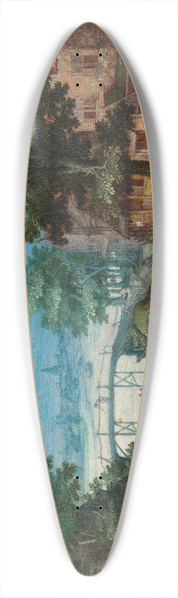 Christoffel van den Berghe - Summer Landscape 39.3 inch art pintail longboard deck