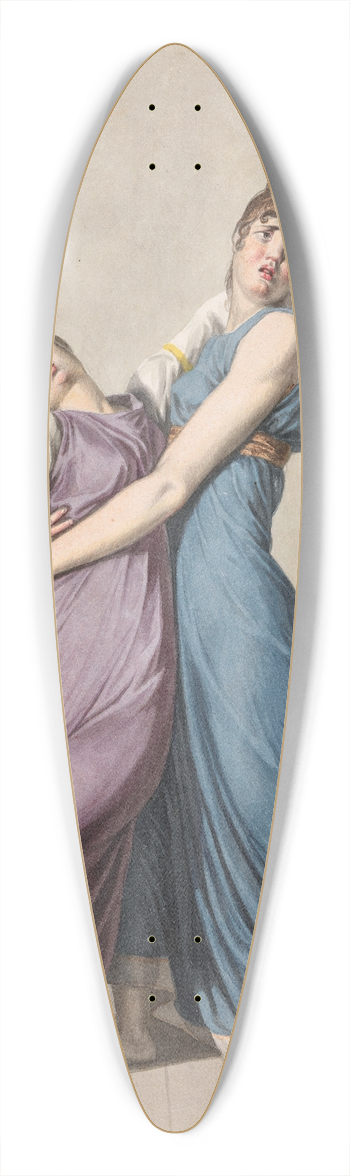 Christoffer Wilhelm Eckersberg - A Woman is Supporting Another Woman, Who has fainted upon Reading a Letter 39.3 inch art pintail longboard deck