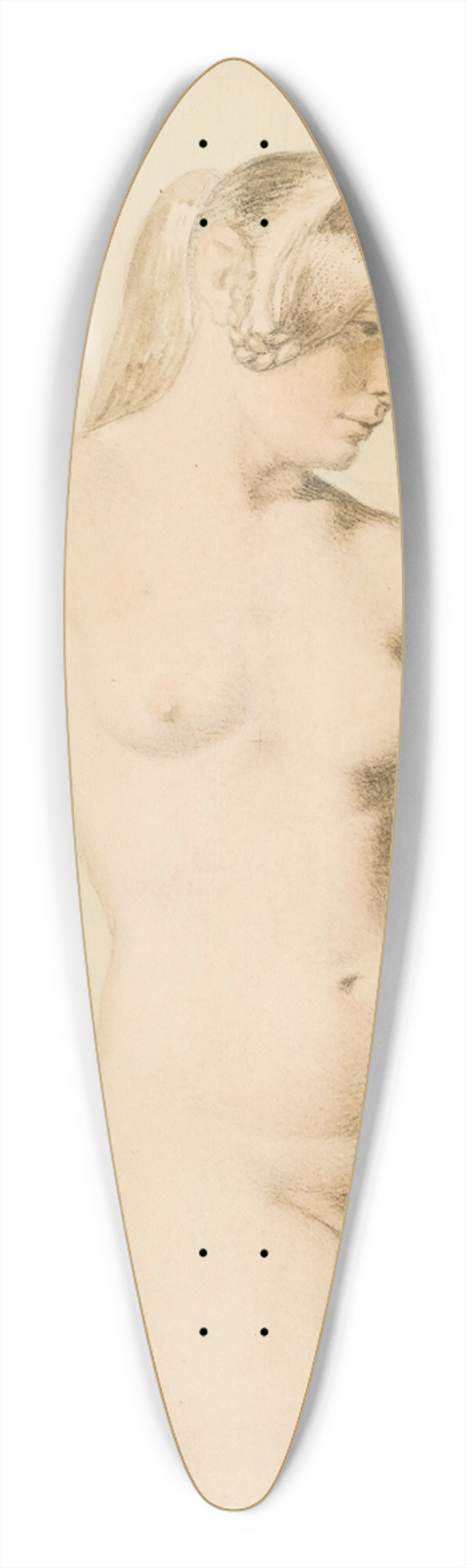 Christoffer Wilhelm Eckersberg - Florentine 39.3 inch art pintail longboard deck