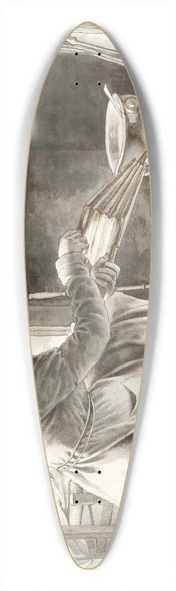 Christoffer Wilhelm Eckersberg - Food is Prepared. Eckersbergs Hostess in Paris 39.3 inch art pintail longboard deck