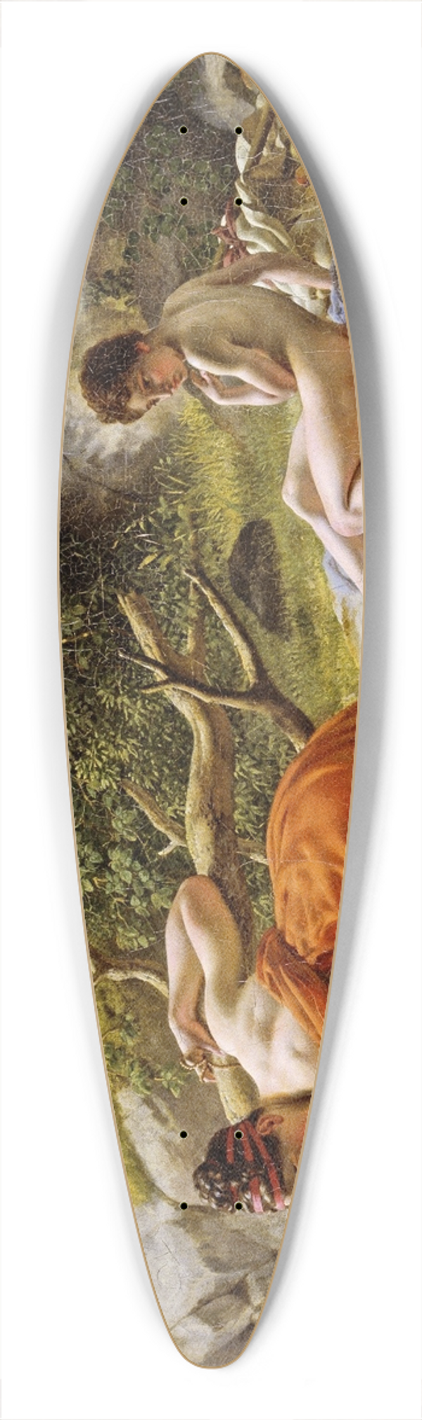 Christoffer Wilhelm Eckersberg - Hagar and Ismael in the Desert 39.3 inch art pintail longboard deck