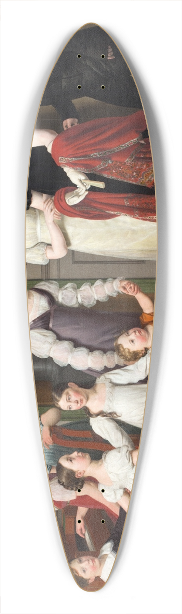 Christoffer Wilhelm Eckersberg - The Nathanson Family 39.3 inch art pintail longboard deck