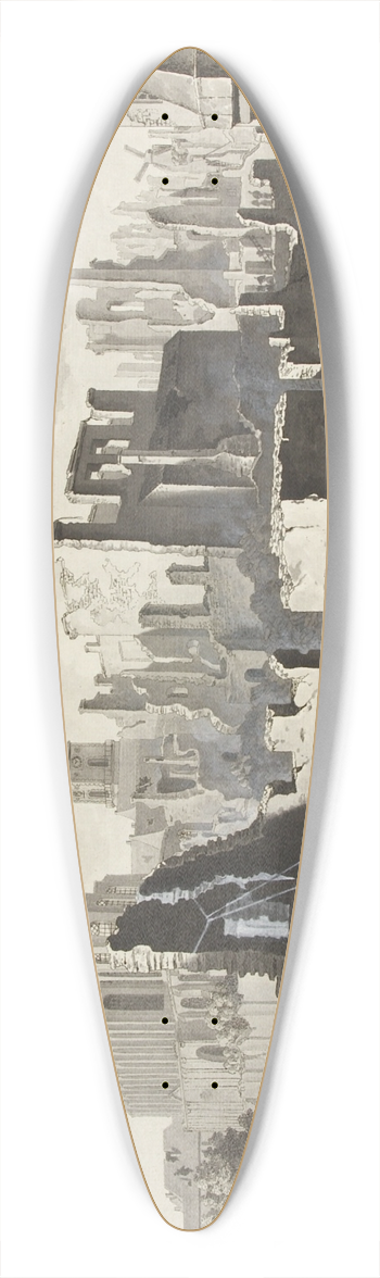 Christoffer Wilhelm Eckersberg - Ulfeldts Plads, det nuvrende Grbrdretorv, efter englndernes bombardement i september 1807 39.3 inch art pintail longboard deck