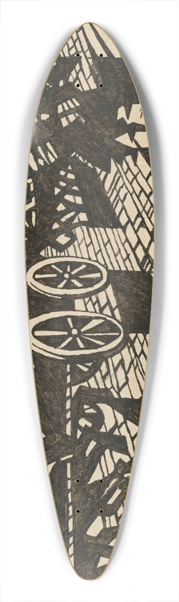 Christopher R. W. Nevinson - On the Road to Ypres 39.3 inch art pintail longboard deck
