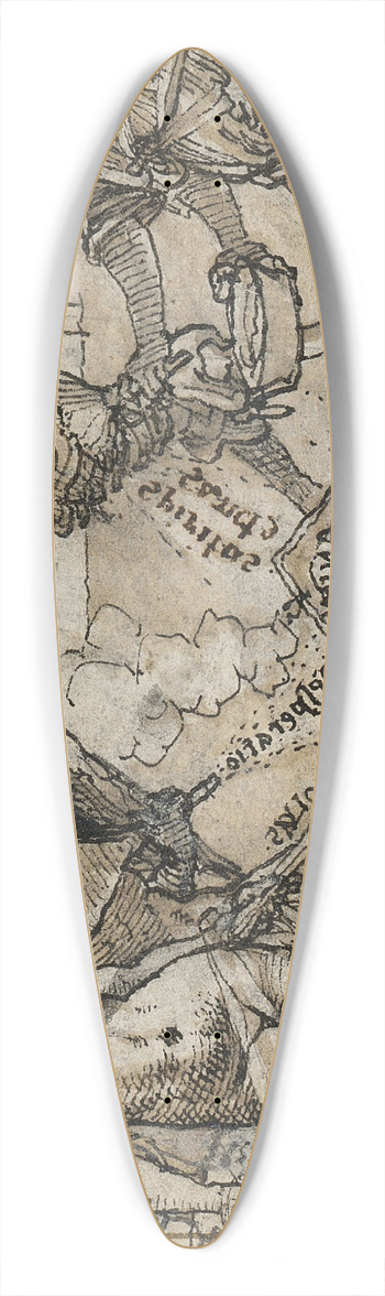 Christoph Murer - Test of faith 39.3 inch art pintail longboard deck