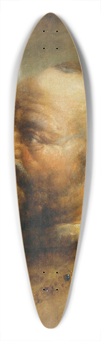 Christoph Paudiss - Portrait Of A Bearded Man 39.3 inch art pintail longboard deck