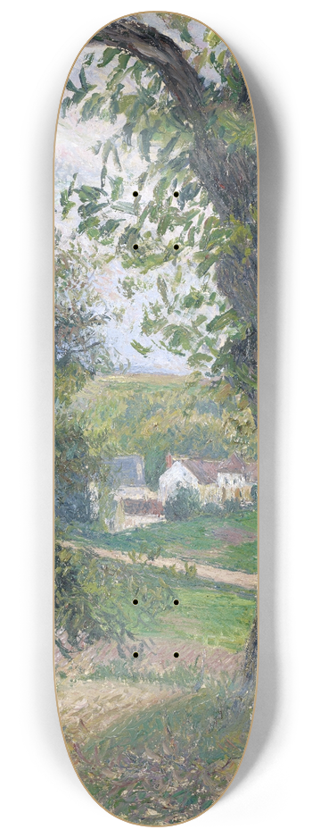Camille Pissarro - Chestnut Trees in Osny 8.25 inch art skate deck