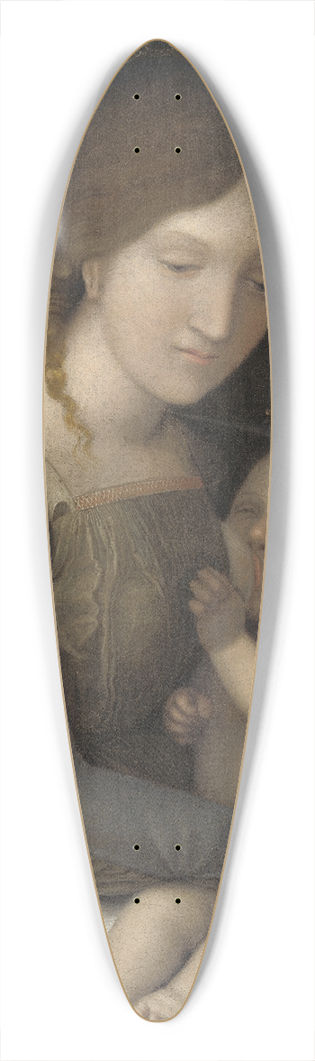 Circle of Andrea Mantegna - Madonna and Child 39.3 inch art pintail longboard deck
