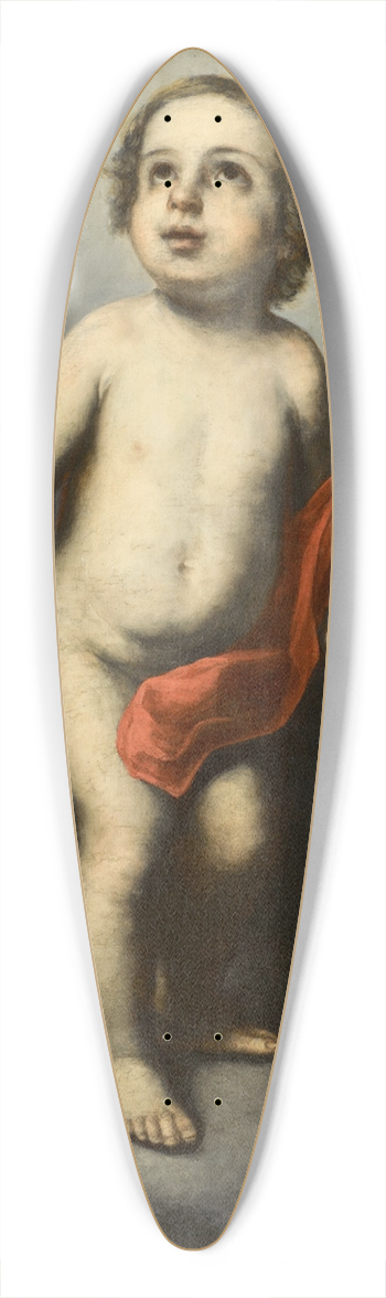 Circle of Bartolom Estban Murillo - The infant Christ holding an orb 39.3 inch art pintail longboard deck