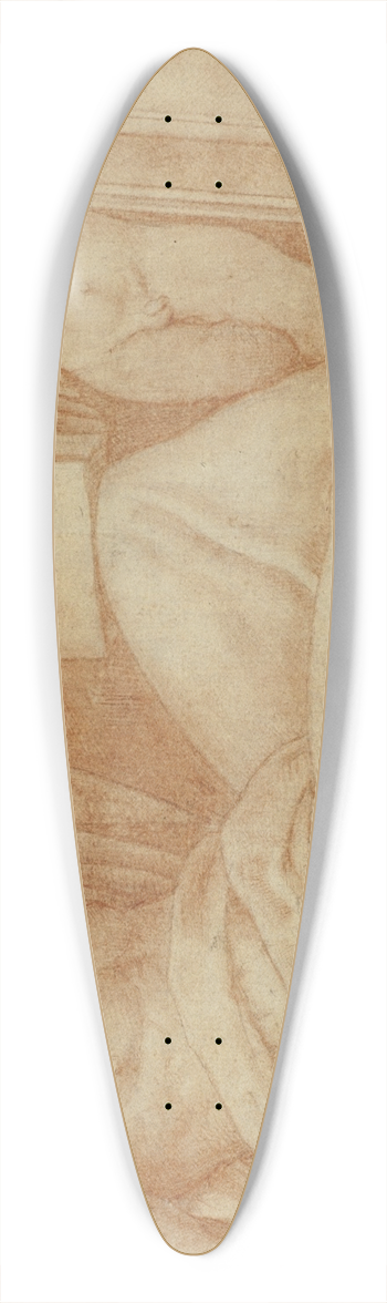 Circle of Bernardino Gatti, - Moses 39.3 inch art pintail longboard deck