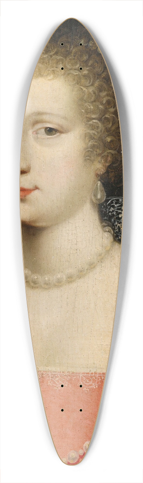 Circle of Claude Druet - Portrait of a Lady 39.3 inch art pintail longboard deck