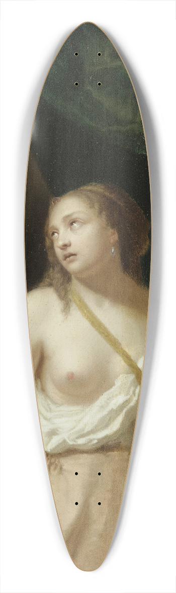 Circle of Jacob Ochtervelt - Lucretia 39.3 inch art pintail longboard deck