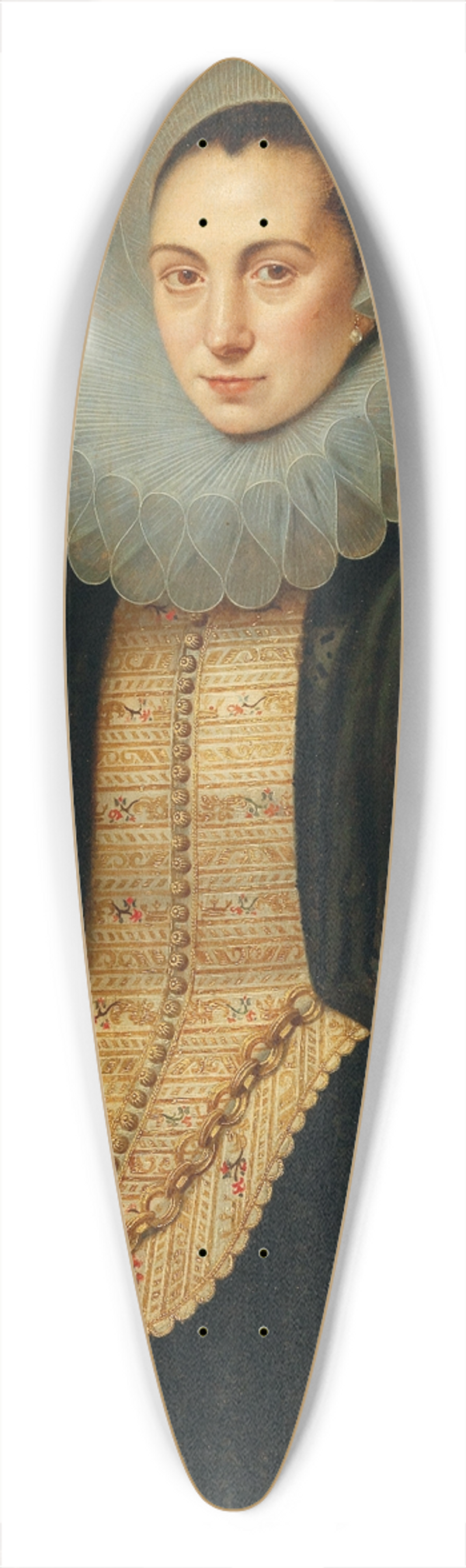 Circle of Jan Anthonisz. van Ravesteyn - Portrait Of A Young Lady 39.3 inch art pintail longboard deck