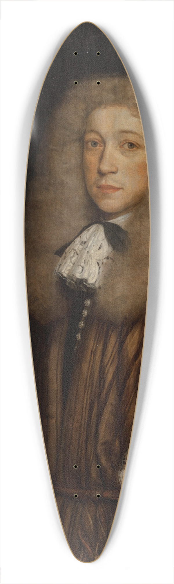 Circle of John Michael Wright - Gentleman with Watch 39.3 inch art pintail longboard deck