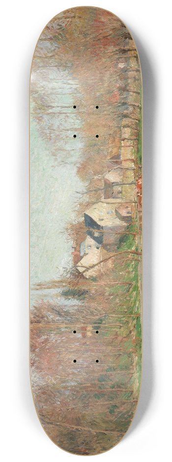 Camille Pissarro - Field and Mill at Osny 8.25 inch art skate deck