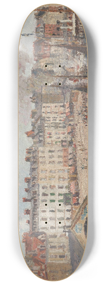 Camille Pissarro - Fishmarket 8.25 inch art skate deck
