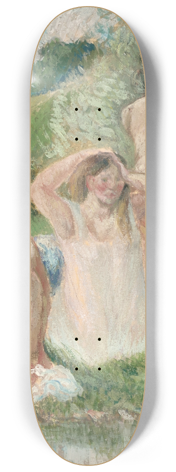 Camille Pissarro - Groupe de baigneuses 8.25 inch art skate deck